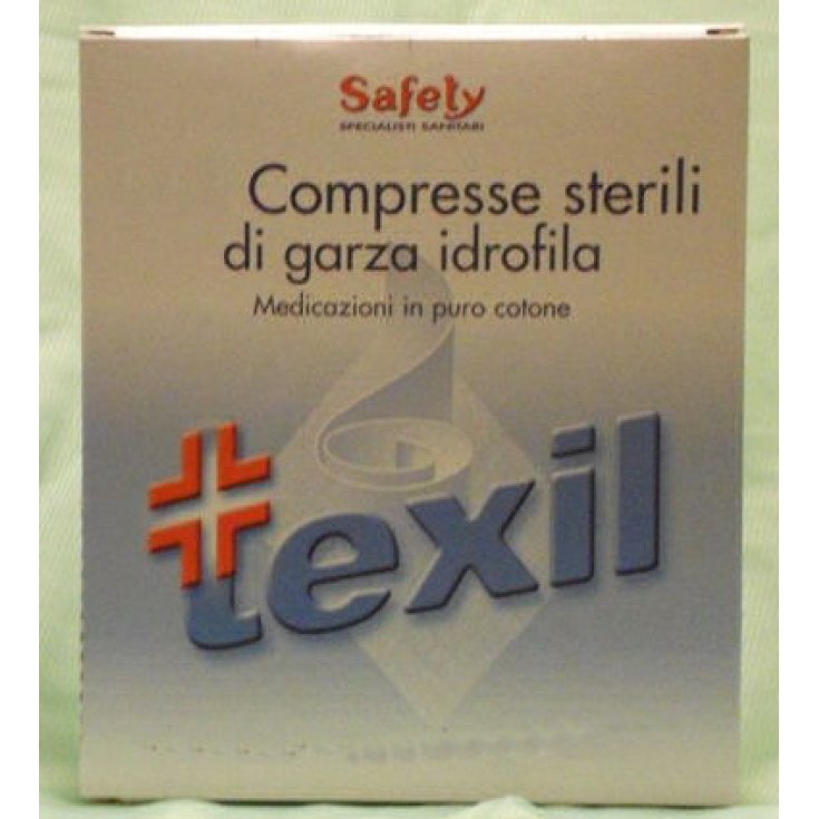 Safety Texil Gasa Estéril 10x10cm 25 Comprimidos Gasa Hidrofílica Estéril