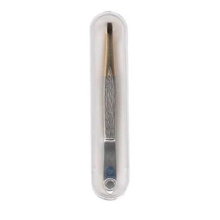 Pinza Fidem Punta Dorada Recta