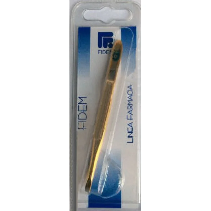 Pinza Fidem Extra Oblicua Dorada