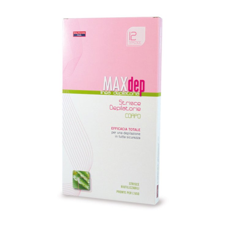 Max Dep Body Tiras Depilatorias 12 Tiras