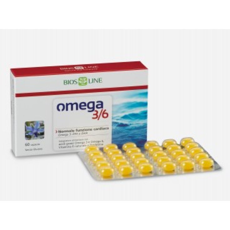 Bios Line Complemento Alimenticio Omega 3/6 60 Cápsulas