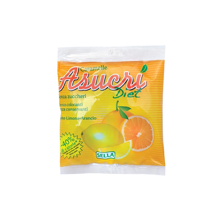 Sella Asucrì-Diet Caramelos Sin Azúcar Sabor Naranja Limón 40g