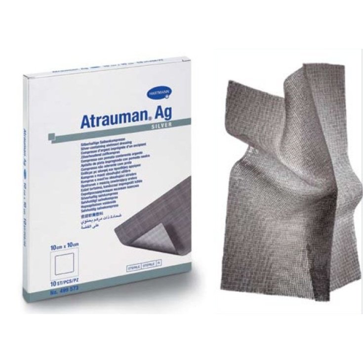 Atrauman AG Apósito con Plata 10x10cm 10 Apósitos