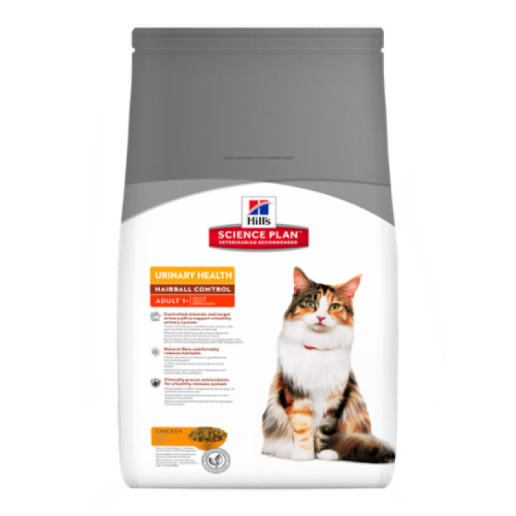 Hill's Science Plan Feline Adult Urinary Health Control de bolas de pelo con pollo 300 g