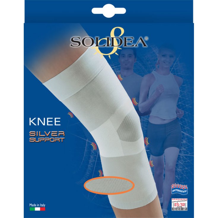 Rodillera Solidea Silver Support Color Negro Talla M