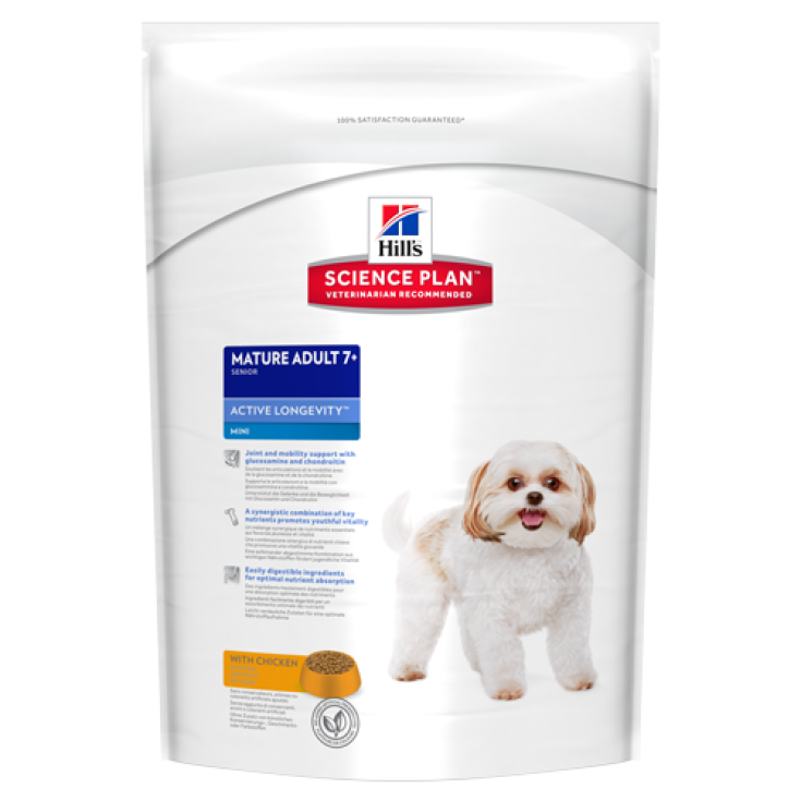 Hill's Science Plan Canine Adult Adult 7+ Active Longevity Mini Size con Pollo 800g