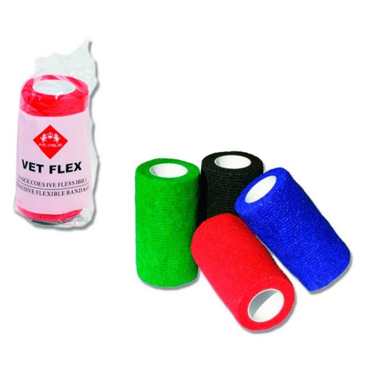 Vet Flex Cohesivos Flexibles para Caballos Negro 10cm 12 Bandas