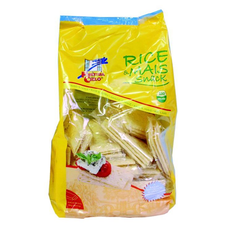 Rice & mais Snack Gofres Arroz / Maíz Con Sal 250g