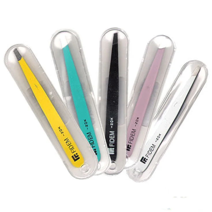 Pinza Fidem Profesional Inoxidable Coloreada