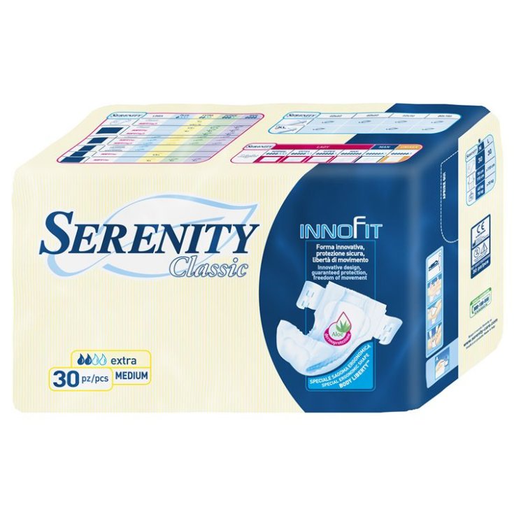 Serenity Nappy Braguita Ultrafina Talla Mediana 30 Piezas