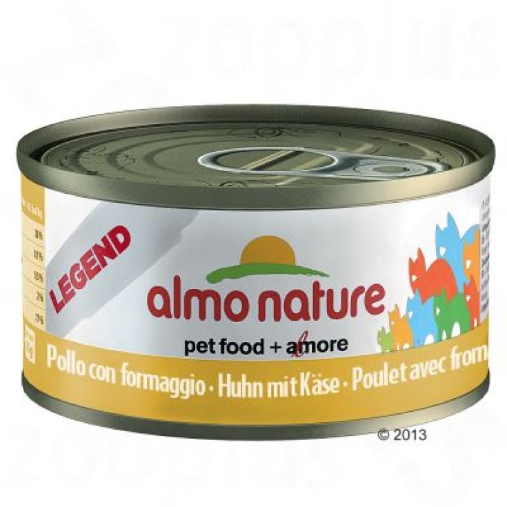 Almo Nature Legend Cat Comida Húmeda para Gatos Pollo con Queso 70g