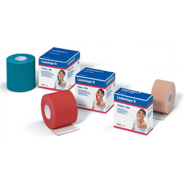 Leukotape K Venda Neuromuscular 7,5x500cm Azul