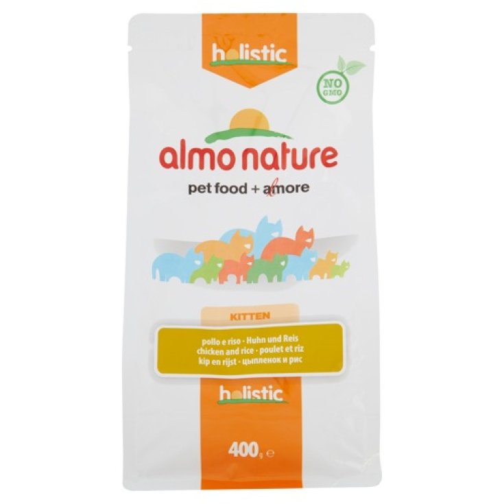 Almo Nature Holistic Cat Kitten Food Con Pollo Y Arroz 400g