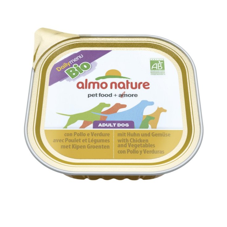 Almo Nature Menú Diario Perro Bio Pollo Y Verduras Bio 100g