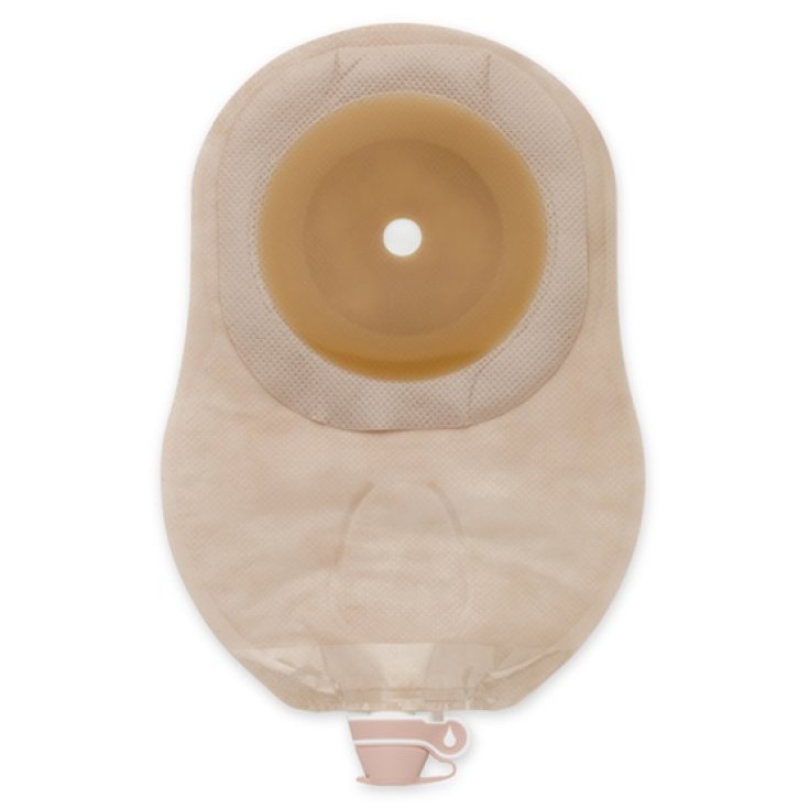 Bolsa de urostomía Moderma Flex con tapón de goteo midi transparente 15-64 mm 10 piezas