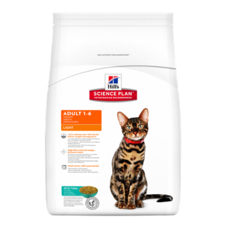 Hill's Science Plan Feline Adult Light con Atún 1,5kg