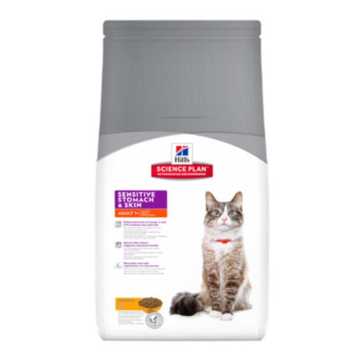 Hill's Science Plan Feline Adult Sensitive Stomach & Skin con Pollo 1,5kg