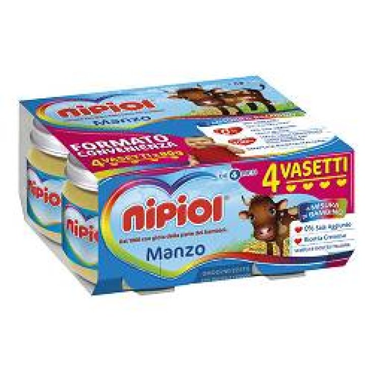 Nipiol Ternera Homogeneizada con Cereales 4x80g