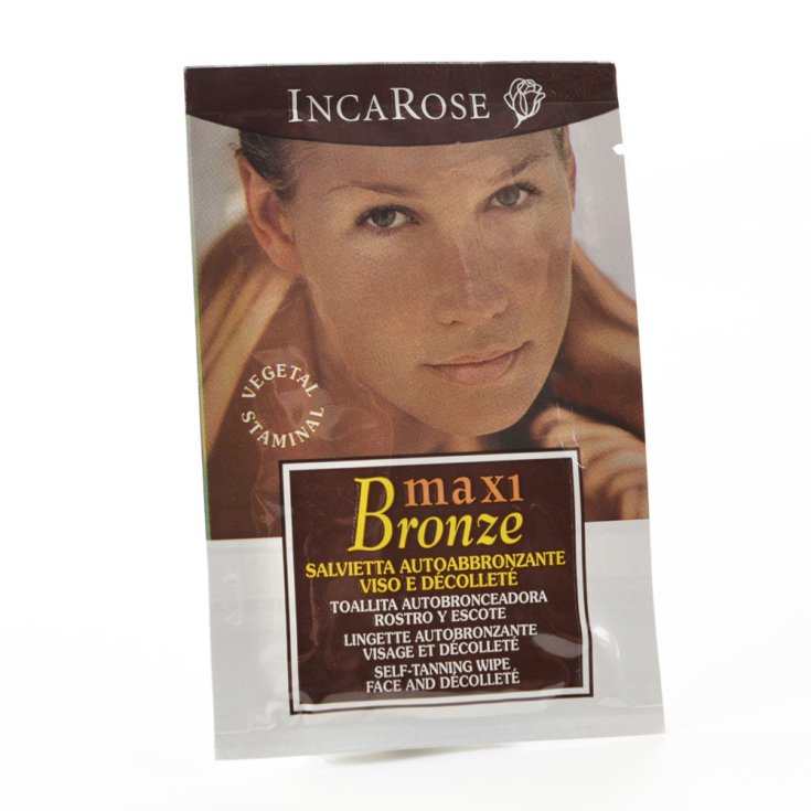 IncaRose Maxi Bronze Toallita Autobronceadora Desechable Rostro Y Escote 10ml