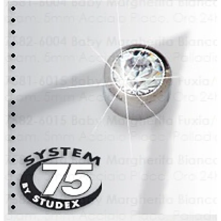 System75 Acero Pulido Chapado en Oro 3mm Accesorio 2 Piezas