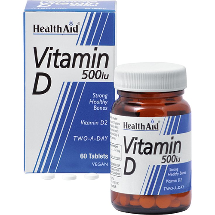 Healthaid Vitamina D 500iu Complemento Alimenticio 60 Comprimidos