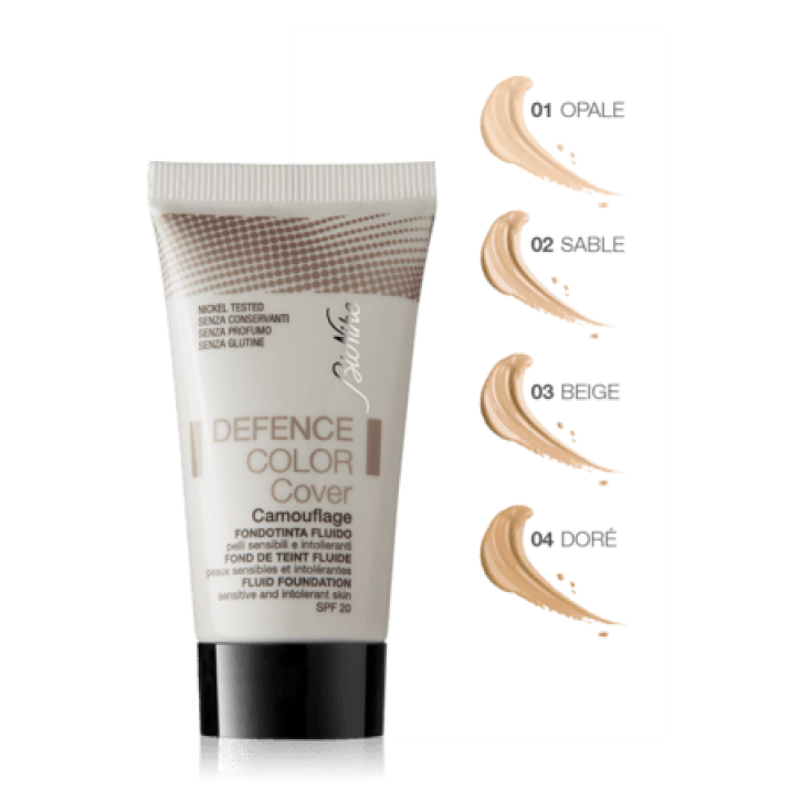 BioNike Defense Color Cover Base de maquillaje fluida correctora 30 ml