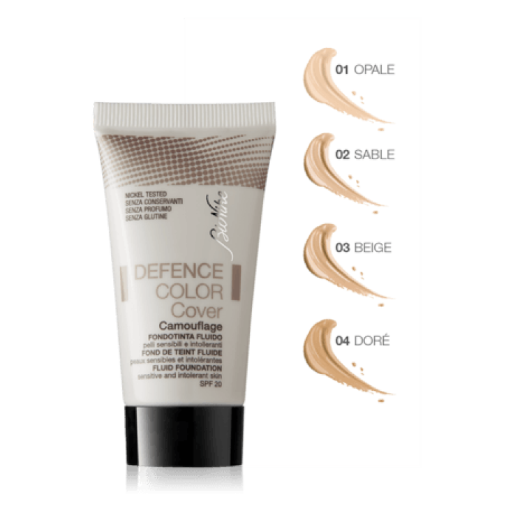 BioNike Defense Color Cover Base de Maquillaje Fluida Correctora Tono 03 Beige 30 ml