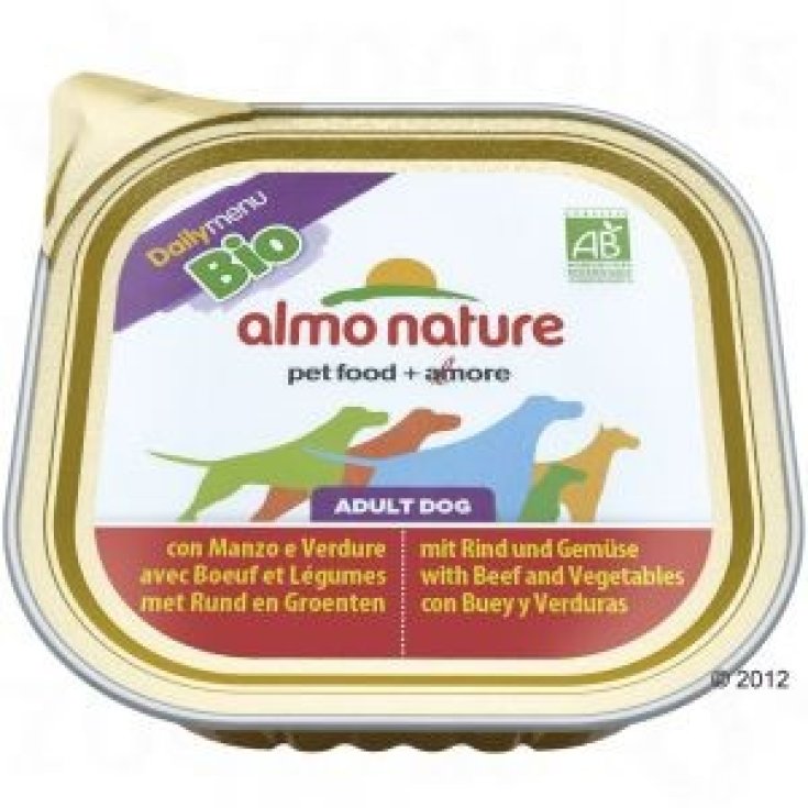 Almo Nature Daily Menu Bio Comida Húmeda De Ternera Y Verduras 300g