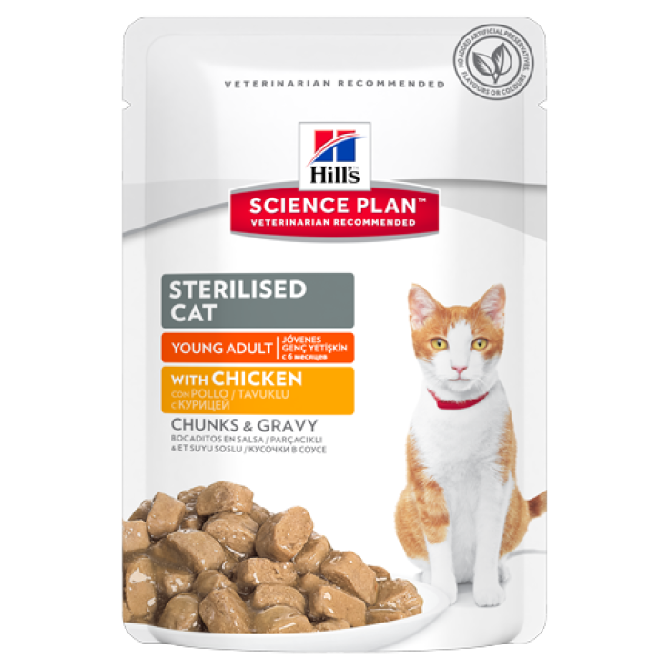 Hill's Science Plan Feline Sterilized Cat Young Adult con Pollo 300g