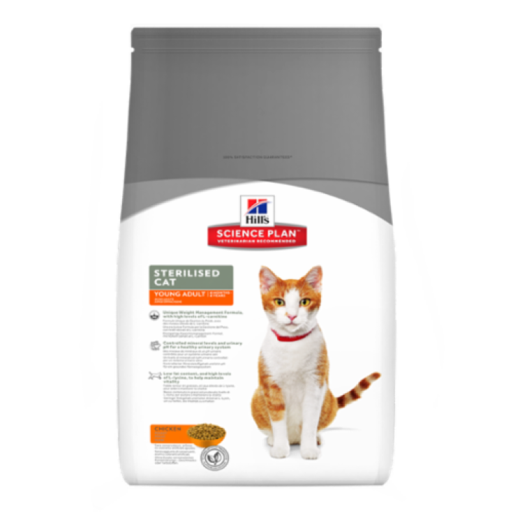 Hill's Science Plan Feline Sterilized Cat Young Adult con Pollo 1,5kg