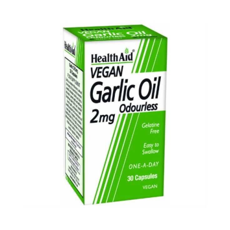 HealthAid Garlic Oils Inodoro Ajo 2 mg Suplemento alimenticio 30 Cápsulas blandas