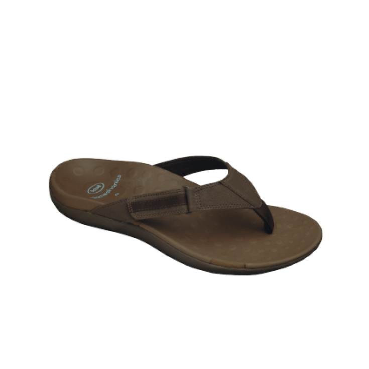 Scholl Ryder Chanclas Hombre Plantilla Anatómica Color Marrón Oscuro Talla 40