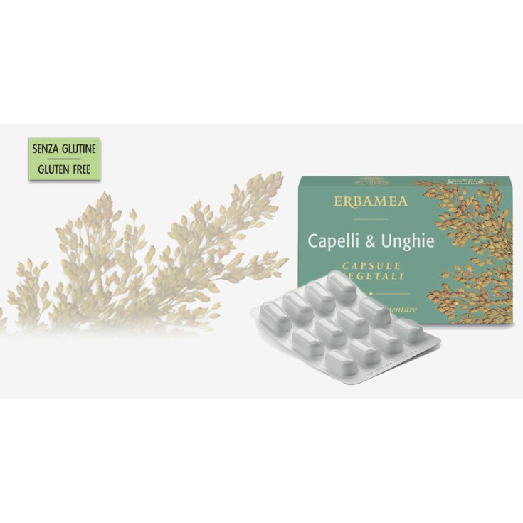 Erbamea Cabello & Uñas Complemento Alimenticio 24 Cápsulas Vegetales