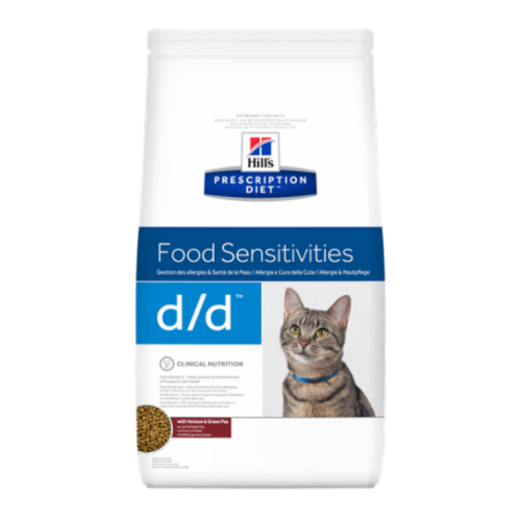 Hill's Prescription Diet Feline d/d Food Sensitivities Sabor Venado y Guisantes 1,5k