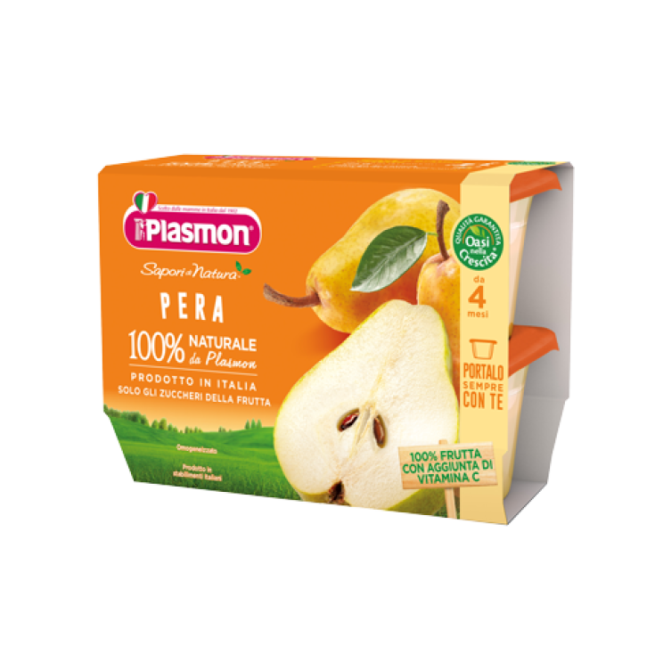 Plasmon Frutas Homogeneizadas Sabores De La Naturaleza Pera 4x100g