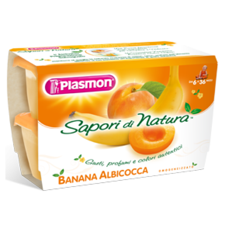Plasmon Frutas Homogeneizadas Sabores De La Naturaleza Albaricoque Plátano 4x100g