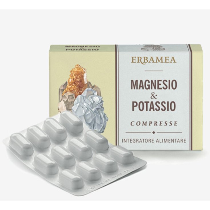 Erbamea Complemento Alimenticio De Magnesio Y Potasio 24 Comprimidos