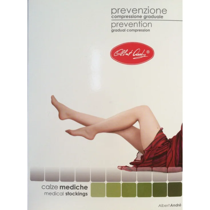 Albert Andrè Medias Art.211 Puntera Abierta Color Beige Talla Small Long