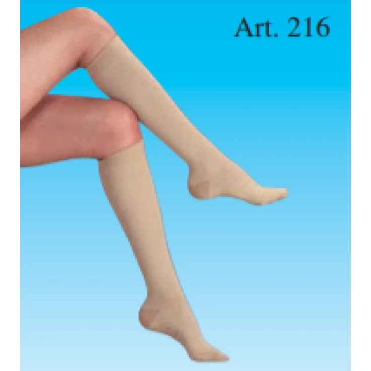 Albert Andrè 216 Medias Rodilla Línea Terapéutica Color Beige Talla M Estándar