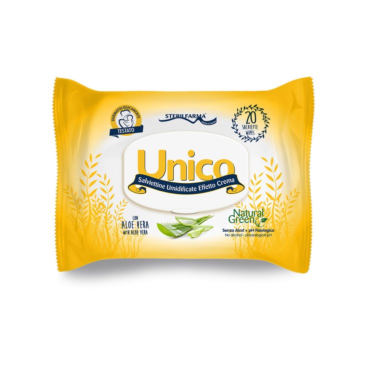 Sterilfarma® Unico Toallitas Húmedas Efecto Crema Popup Pocket 20 Piezas