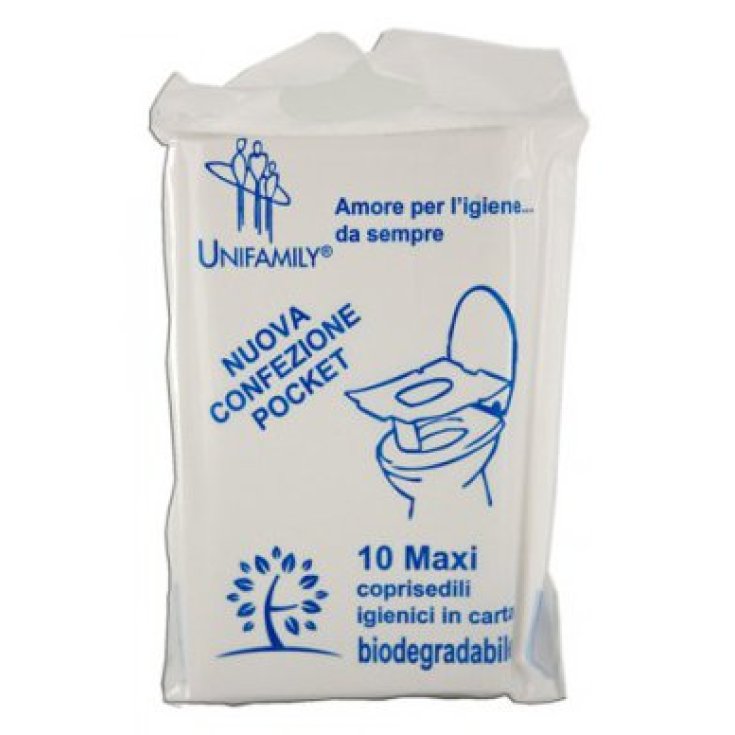 Asiento Inodoro Biodegradable Unifamily 10 Piezas
