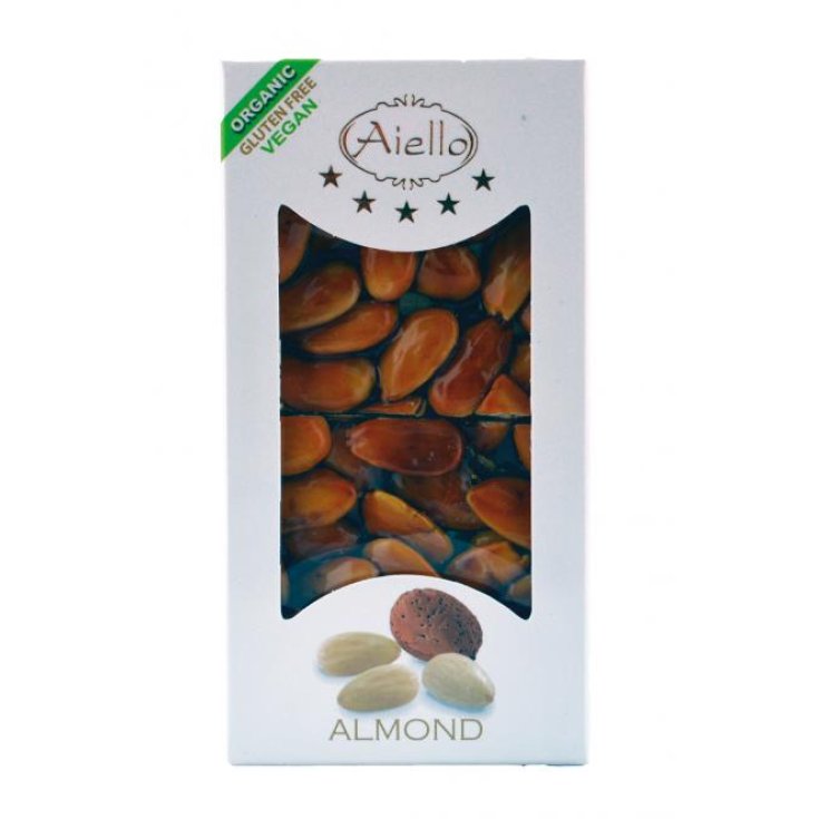 Aiello Crujiente Con Almendras Recubierto De Chocolate Negro Sin Gluten 100g