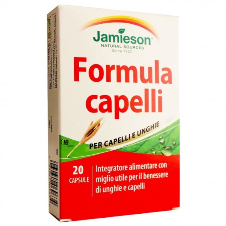 Suplemento Alimenticio para el Cabello Jamieson Formula 20 Cápsulas