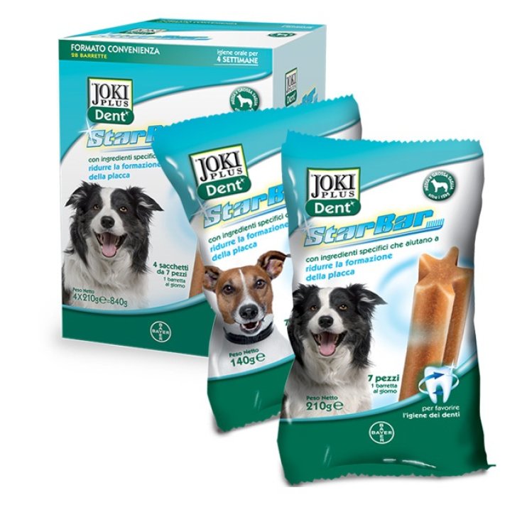 Bayer Joki Plus Dent StarBar Barras grandes para perros 7 piezas (210 g)