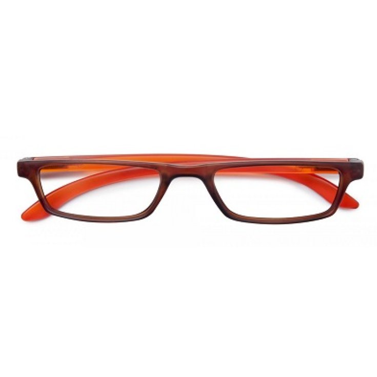Gafas Trendy Premium Naranja / Marrón Dioptría +2.50