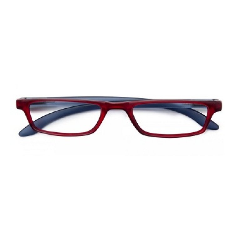 Gafas Trendy Premium Color Rojo / Azul +2 dioptrías