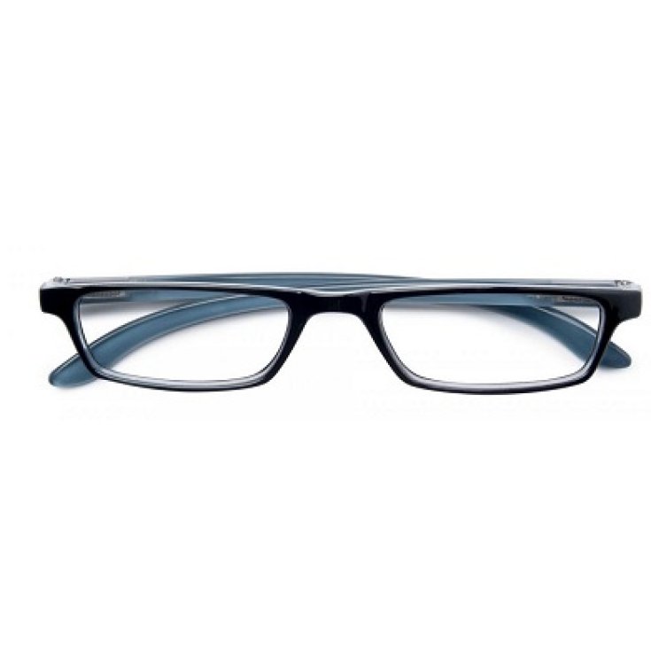 Gafas Trendy Premium Negro / Azul Dioptrías + 2.00