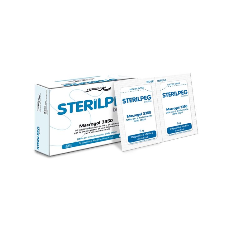Sterilfarma® Sterilpeg® Macrogol 3350 Complemento Alimenticio 10 Sobres de 5g