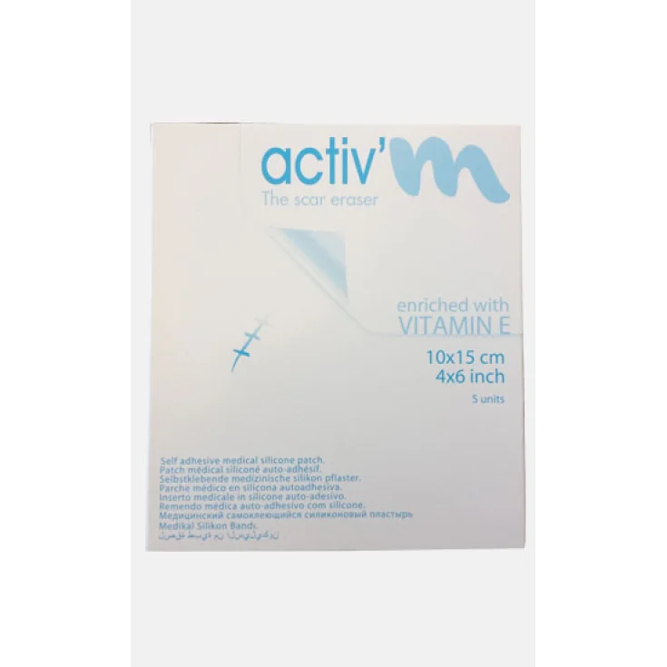 Activ'M Parche de Silicona 10x15cm 5 Piezas