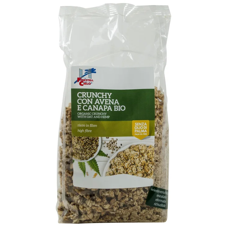 Crujiente Con Avena Orgánica / Cáñamo 375g